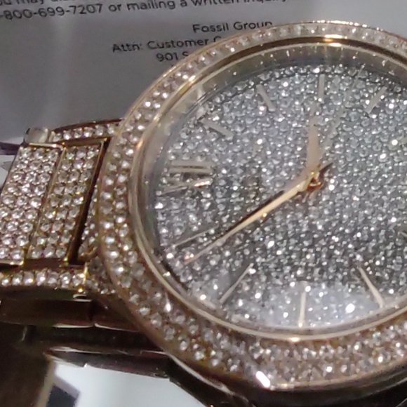 NWT Michael Kors Kerry Crystal Watch - Picture 4 of 9